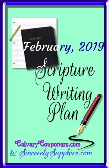 February 2019 scripture writing plan