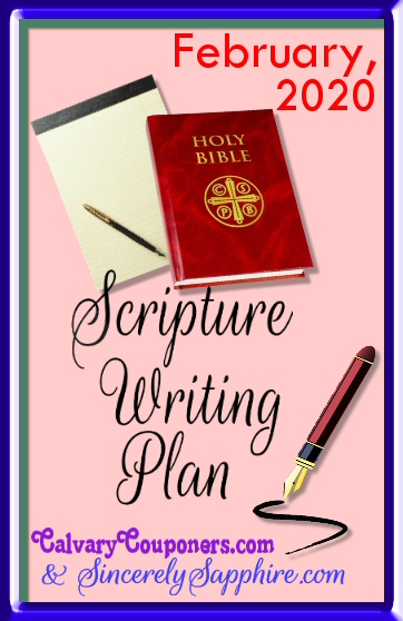 February 2020 Scripture Writing Plan