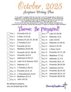 October 2025 Scripture writing plan thumbnail
