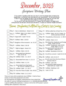 December 2025 Scripture Writing Plan Thumbnail