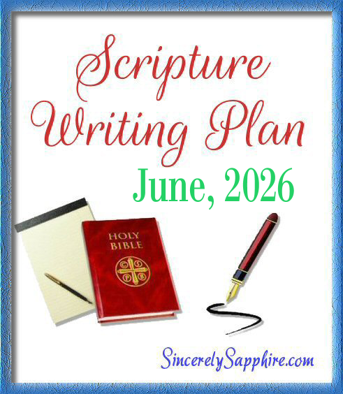 June 2026 Scripture Writing Plan HOPE! | Sincerely, Sapphire